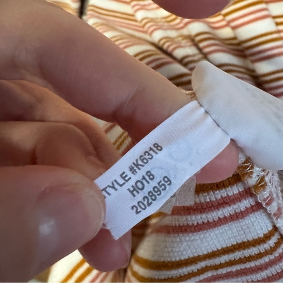 Madewell Striped Thermal Long Sleeve Sleep shirt - Picture 8 of 9